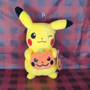 NWT Pokemon WCT Halloween Pikachu W/ Pumpkin Plush 8 In. Stuffed Animal NEW
