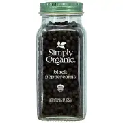 Simply Organic Whole Black Peppercorns, Certified Organic | 2.65 oz ( PACK OF 1)