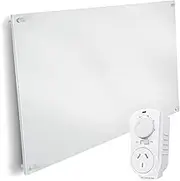 EconoHome Wall Mount Smart Space Heater Panel with Plugin Thermostat - 600W Convection Heater - For 200 Sq Ft Room - 240V - Save On Heating Costs - Overheat Protection