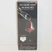 The Phoenix Reusable Wine Purifier w/3 Bio Pod Filter Remove Histamines Sulfites
