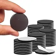 Round Small Magnet Dots with Adhesive Backing for Crafts DIY School Office Home Flexible Circle Magnetic Dot with Self Adhesive Alternative to Magnets Tape Sheet 50 PCS 25mm (Diameter 1.0”X 0.08”)