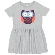 Inktastic Owl Toddler Dress Bird Animal Fly Hoot Who Girls
