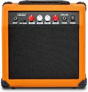 LyxPro Electric Guitar Amp 20 Watt Amplifier Built in Speaker Headphone Jack and Aux Input Includes Gain Bass Treble Volume and Grind - Sunburst