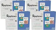 Applaws Mixed Variety Fish Selection in Broth Pouch 100% Natural Wet Cat Food 70g (Pack of 48)