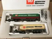 Herpa Spedition Röttger trailer and container truck two pcs set 1/87 MODEL