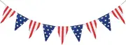 FAKTOM American Stars and Stripes Flag Bunting Garland USA Triangle Banner Patriotic Party Decoration for Fourth of July Independence Memorial Day Party Supplies