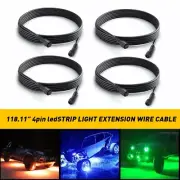 4 Pin 10Ft Extension Cable for LED RGB Under Glow Rock Light Connector Wire EAK
