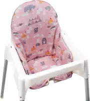 Cotton Seat Covers Cushion Compatible for IKEA Antilop Highchair Cotton Padded W