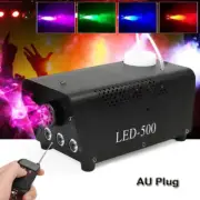 Fog Smoke Machine Fogger 500W RGB LED Party Club Disco DJ Wireless Control AU