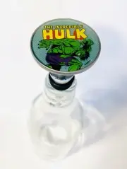 Marvel Comics The Hulk Chrome Wine Bottle Stopper Comic Con Gift Spider Man NEW