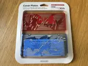 New Nintendo 3DS Kisekae Cover Plates No.040 - Pokémon ORAS Groudon / Kyogre