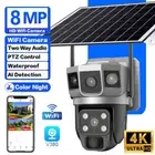 Solar Powered 8MP Wireless WiFi Outdoor Pan/Tilt Home Security Camera System 64G