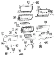 Genuine Mopar Instrument Panel Glove Box 6YK16HL1AA
