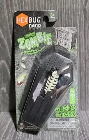 HEXBUG Nano - Mutant Zombie - Glow In Dark - Black Coffin - RARE 2012 New NIB