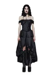 [Unholy] Gilded Shadows High-Low Dress