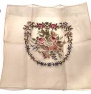 Flowers Rose Wreath Floral Bouquet Needlepoint Canvas Preworked Tapestry Large