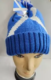 Scotland Saltire Bobble Acrylic Knitted Hat