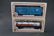 2 Bachmann Model Train Cars,3-Dome Tank Exxon,41' Wood Stock Car Northern,New