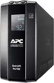 APC 900VA Back UPS Pro BR, 6 Outlets, AVR, LCD Interface (BR900MI)