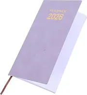 ROMISBABA Daily Planner Notebook 2026 Convenient Pocket-sized Organizer With Pu Leather Cover Plannercalendar Notebook For Weekly