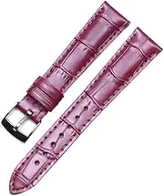 BHUTMPJK Watchband Suitable Fit For Zenith ELITE Pin Buckle Top-Layer Leather Exquisite Sewing Watch Strap Men Women