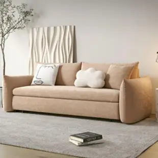 【Taoshop 淘家舖】J - 折疊沙發床客廳小戶型輕奢多功能坐臥兩用伸縮床奶油風TD042(1.5m沙發床)