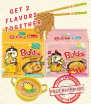 Samyang Buldak Chicken Cheese and Carbonara Ramen, Korean Ramen, 2x 5pack