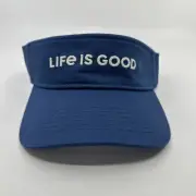 Life Is Good Classic Vtg Blue Visor OSFM