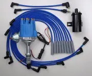 Small Cap BUICK BIG BLOCK 400 430 455 BLUE HEI Distributor + BLACK Coil + Wires