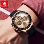 OLEVS Watch Chronograph Calendar Moon Phase Luminous Sports Man's Wristwatches