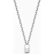 Oradina Sterling Silver Lock it Up Connector Clasp Necklace at Nordstrom, Size 18