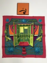 Unused HERMES Scarf Carr 70 Hermes Scarf Carriage 059