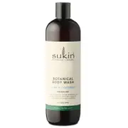 Sukin Lime & Coconut Botanical Body Wash 500ml - Natural, Soap-Free