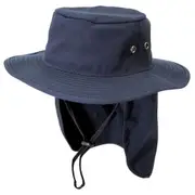LAWSON - Plain Cotton Twill Hat With Foldaway Flap