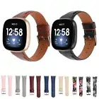 For Fitbit Versa 3 Genuine Leather Wristband Watch Band Wrist Strap Replacement