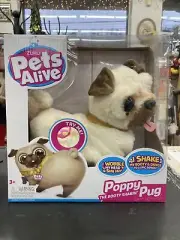NEW Zuru Pets Alive Poppy the Booty Shakin’ Pug –Interactive Dancing Plush Puppy
