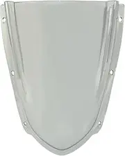 FUSHENGLI Racing Motorcycle Windscreen Windshield Fly Screen Wind Deflector Compatible with Kawasaki Ninja ZX-10R ZX10R ZX10RR 2021 2022 2023(Smoke Grey)