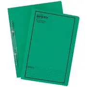 Avery Foolscap Spiral Spring Files Green 5 Pack