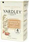 Yardley London Oatmeal & Almond Natural Moisturizing Bath Bar 4 Count Pack of 6