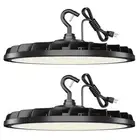 2 Pack UFO LED High Bay Light 150W, Plug & Play LED High Bay Light, 21000LM w...