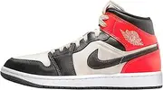 [Nike] Jordan 1 Mid SE Women's Black Red Beige DQ6078-100 (DQ6078-100, Numeric_8_Point_5)