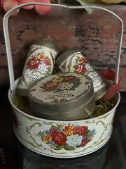 Vintage Golden Gardenia Body Powder & Bath Salts Gift Set By Lander New!