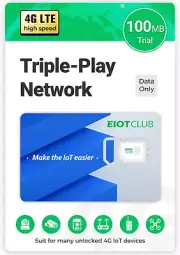 Data Only SIM Card EIOTCLUB Triple Play SIM Card US Coverage Nationwide Network