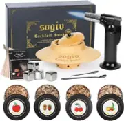 Cocktail Smoker Kit with Torch New smoker kit torch, Black,silver,brown