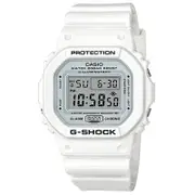 【CASIO 卡西歐】G-SHOCK 初夏白霧經典復刻潮流腕錶-白(DW-5600MW-7)