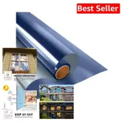 One-Way Mirror Window Privacy Film - UV Blocking & Easy Static Cling 23.6"x13.1'