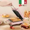 【義大利Giaretti 珈樂堤】熱壓三明治機鬆餅機(GT-SW01) (蒂芬尼藍/蜜桃粉)