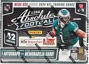 2024 Panini Absolute Football Hobby NFL Trading Card MEGA Box (Hobby Exclusive Teal Parallels!) Jayden Daniels ~ Drake Maye
