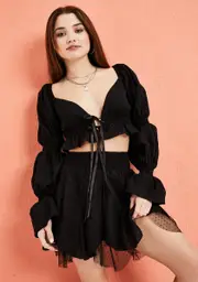 [Current Mood] Boogie Down Eyelet Lace Crop Top