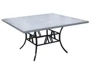 FurnitureOkay Stone Outdoor Dining Table (150x150cm) - Grey